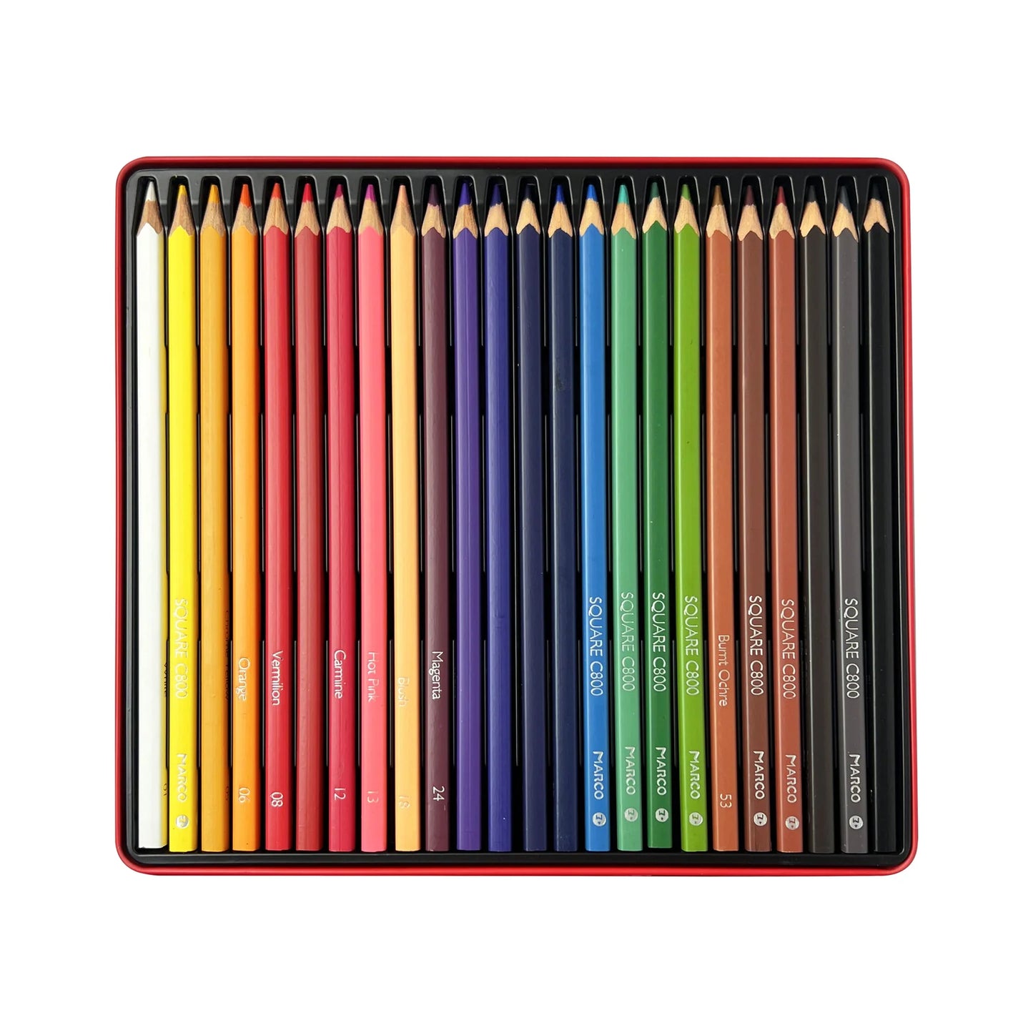 24 Pcs Coloring Pencils - Marco