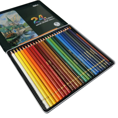 24 pcs Watercolor Pencils Set - Qili