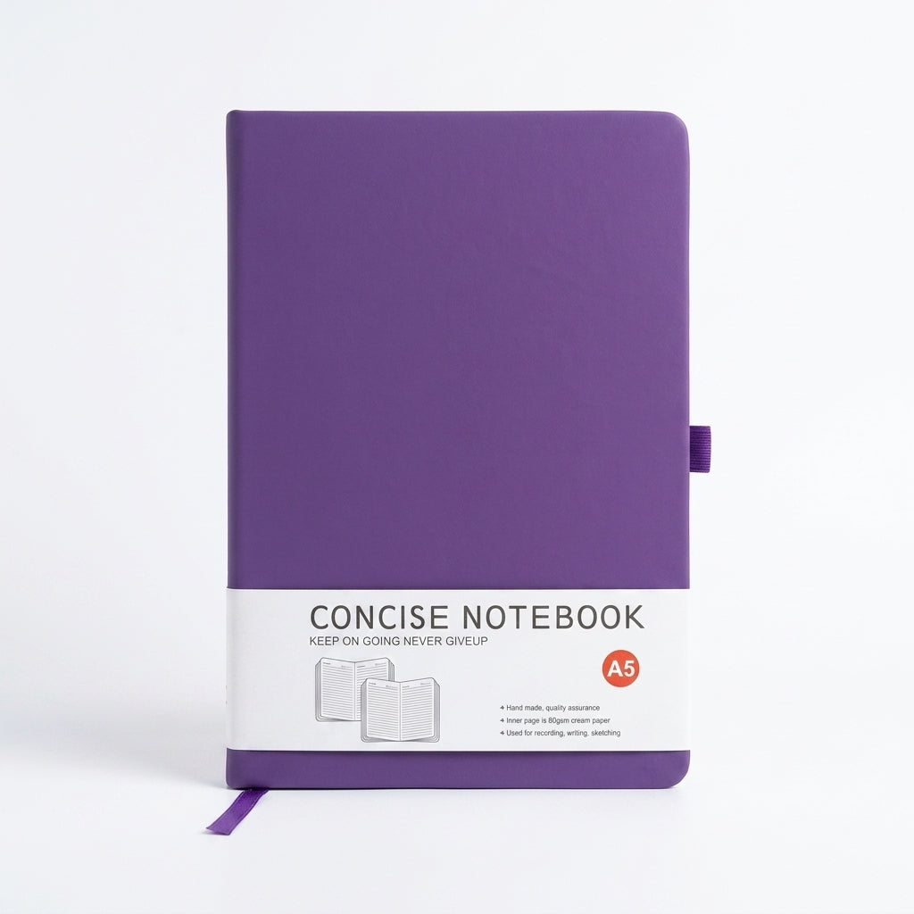 A5 Notebook fabric Cover - Purple